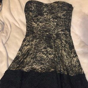 BLACK AND GOLD DRESS